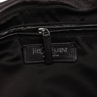 Yves Saint Laurent Dark Brown Leather Mombasa Hobo Shoulder Bag