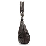 Yves Saint Laurent Dark Brown Leather Mombasa Hobo Shoulder Bag