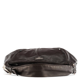 Yves Saint Laurent Dark Brown Leather Mombasa Hobo Shoulder Bag