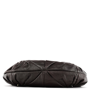 Yves Saint Laurent Dark Brown Leather Mombasa Hobo Shoulder Bag