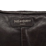 Yves Saint Laurent Dark Brown Leather Mombasa Hobo Shoulder Bag