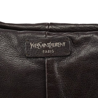 Yves Saint Laurent Dark Brown Leather Mombasa Hobo Shoulder Bag