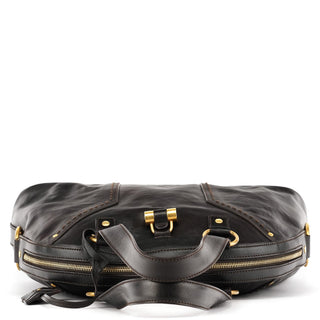 Yves Saint Laurent Dark Brown Leather Muse Tote Bag