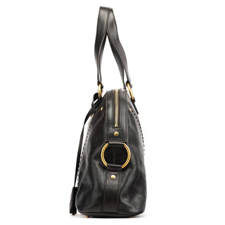 Yves Saint Laurent Dark Brown Leather Muse Tote Bag