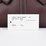 Yves Saint Laurent Dark Purple Leather Bow Tote Bag