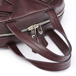 Yves Saint Laurent Dark Purple Leather Bow Tote Bag