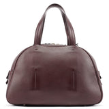Yves Saint Laurent Dark Purple Leather Bow Tote Bag