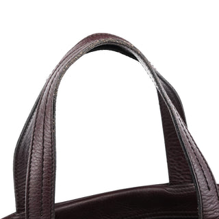 Yves Saint Laurent Dark Purple Leather Bow Tote Bag