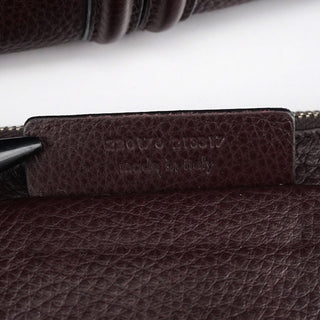 Yves Saint Laurent Dark Purple Leather Bow Tote Bag