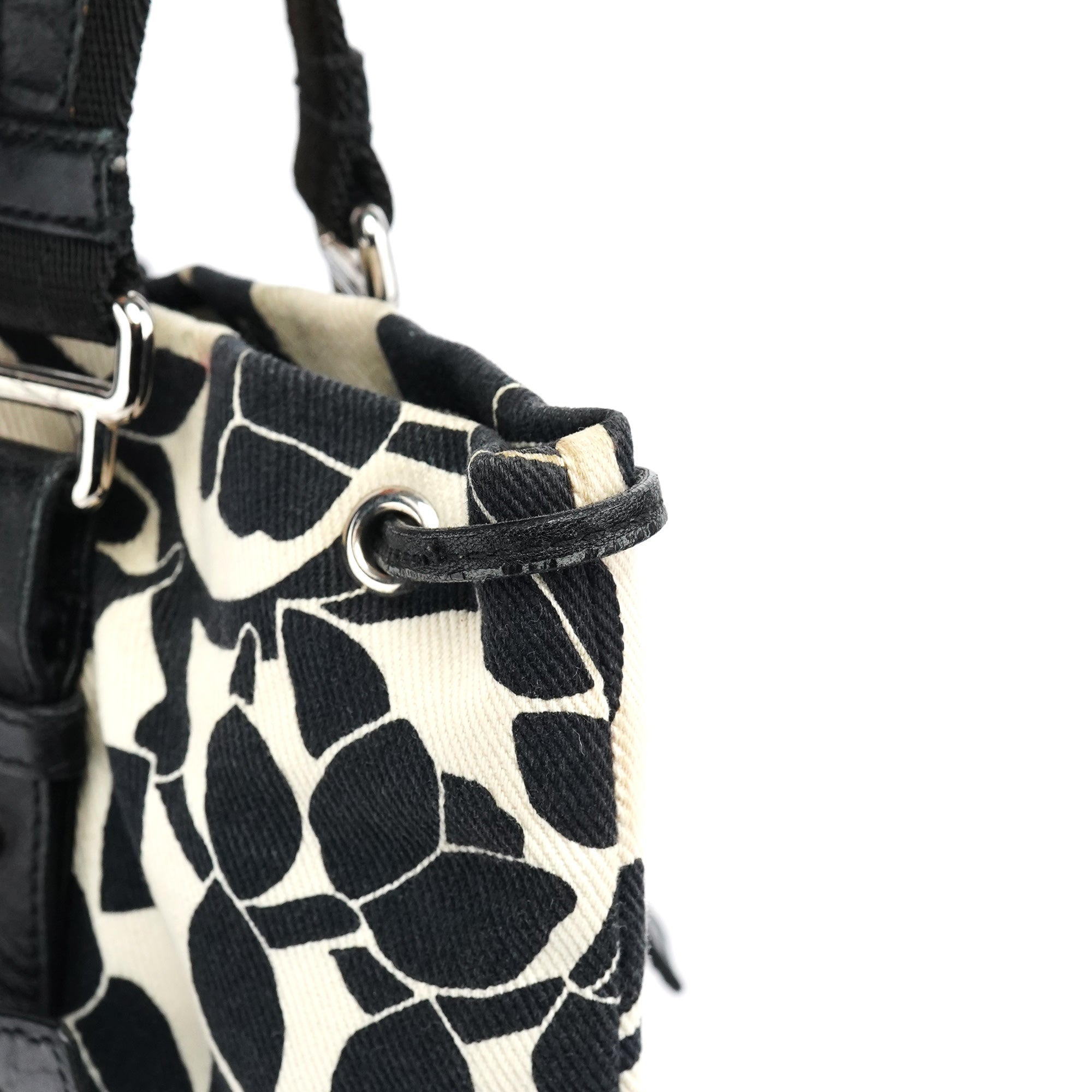 Yves Saint Laurent Floral Canvas YSL Tote Bag