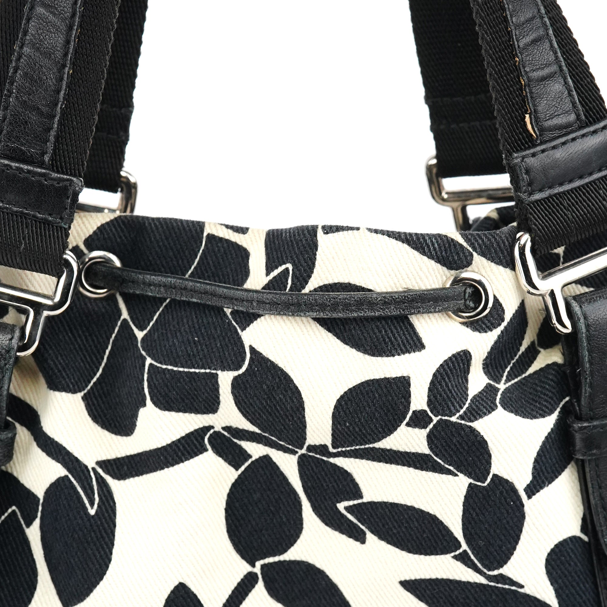 Yves Saint Laurent Floral Canvas YSL Tote Bag