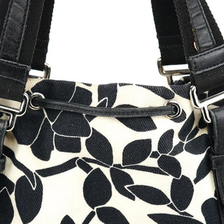 Yves Saint Laurent Floral Canvas YSL Tote Bag