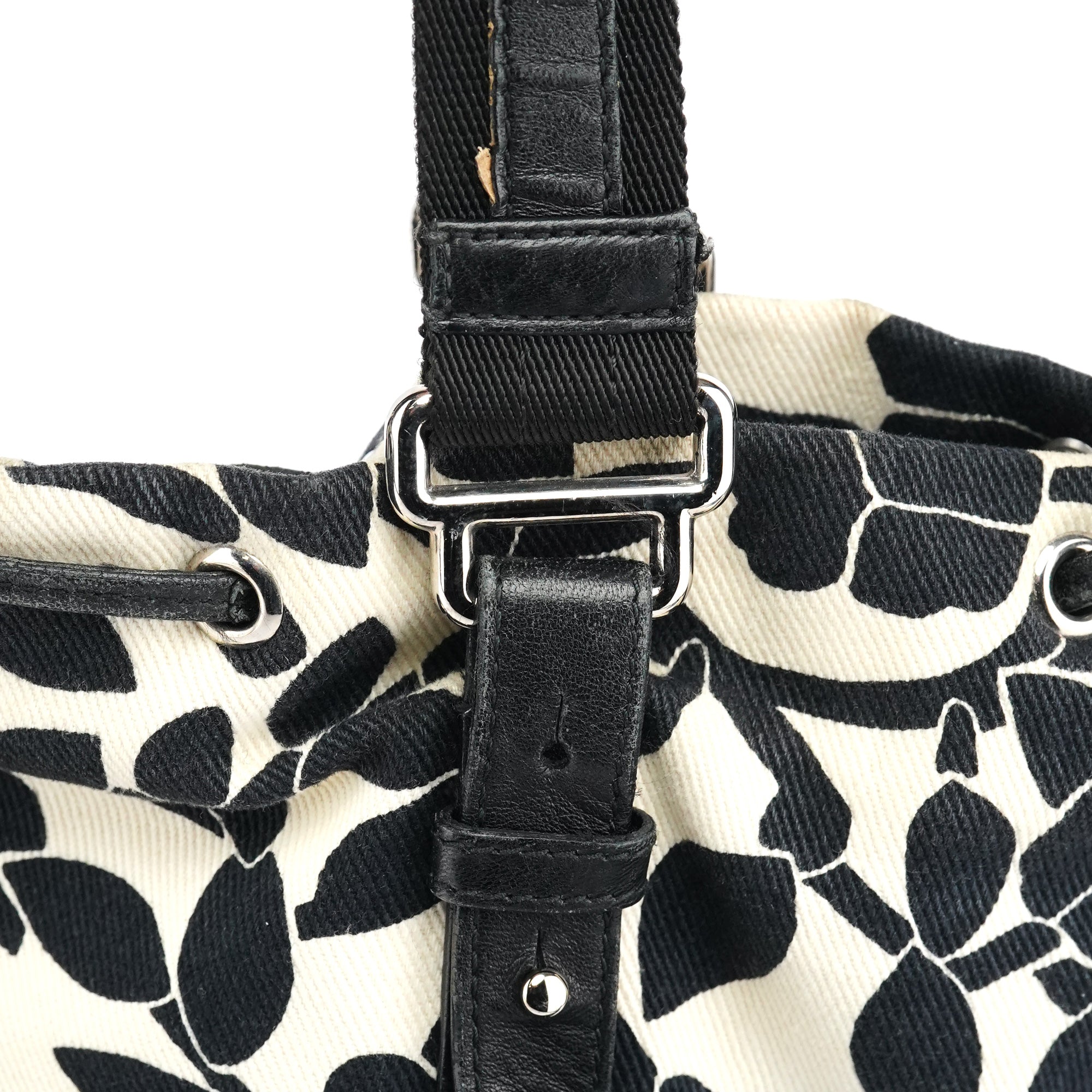 Yves Saint Laurent Floral Canvas YSL Tote Bag