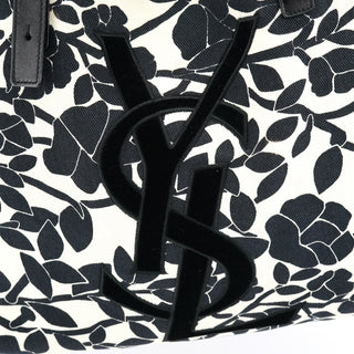 Yves Saint Laurent Floral Canvas YSL Tote Bag