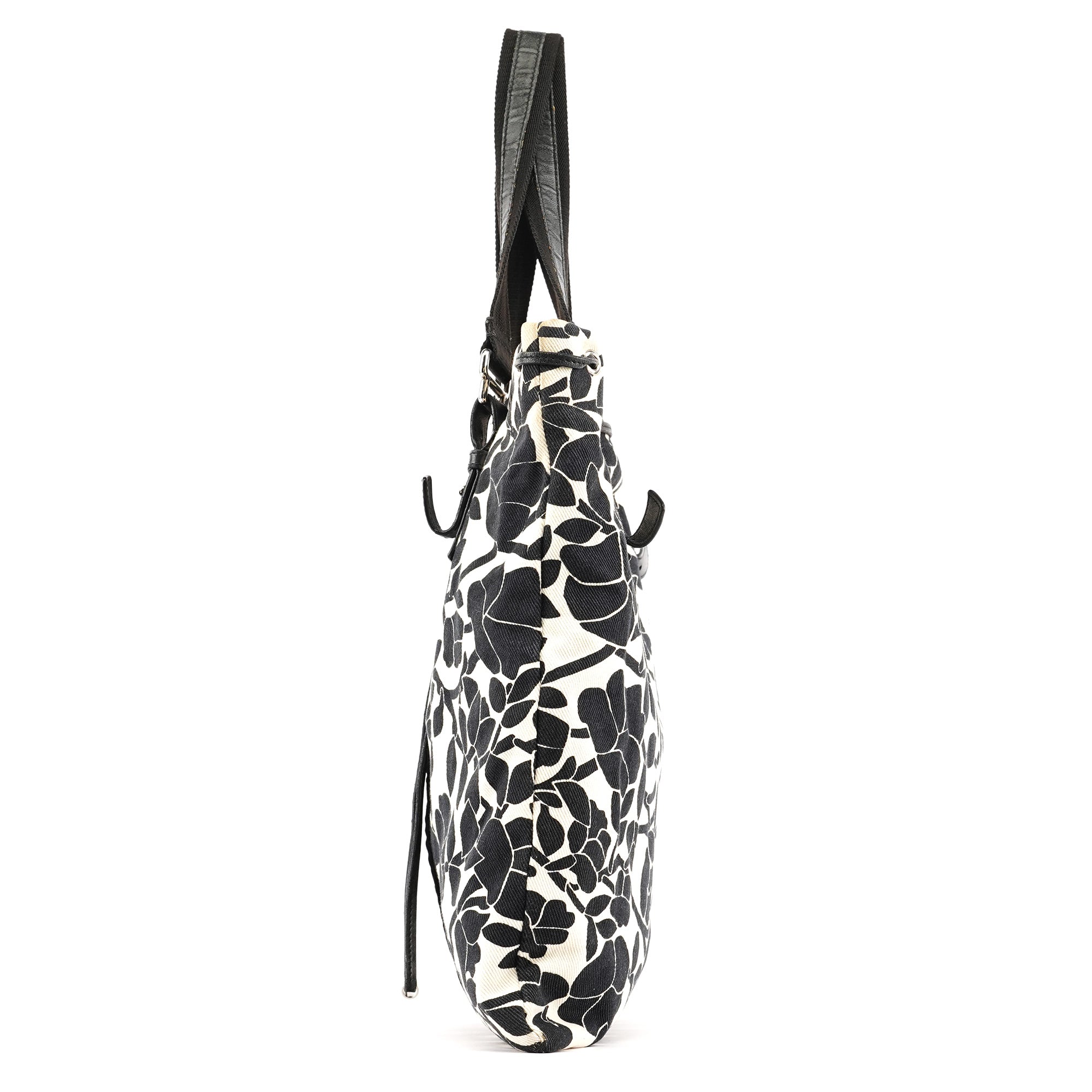 Yves Saint Laurent Floral Canvas YSL Tote Bag