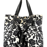Yves Saint Laurent Floral Canvas YSL Tote Bag
