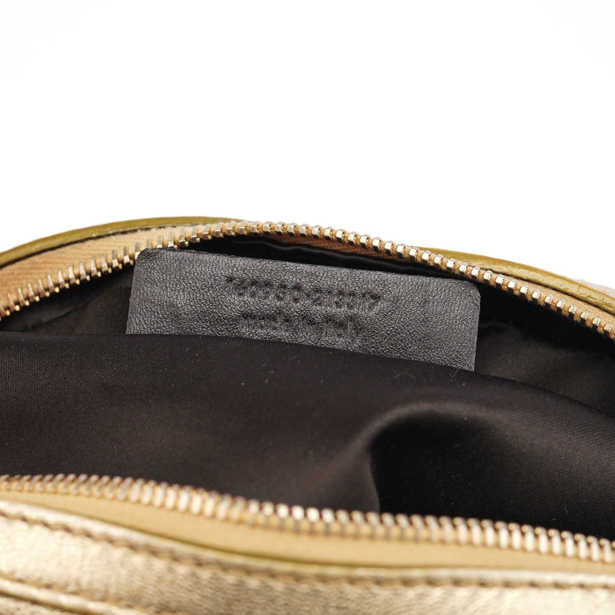 Yves Saint Laurent Gold Leather Muse Tote Bag
