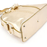 Yves Saint Laurent Gold Leather Muse Tote Bag