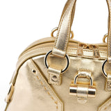 Yves Saint Laurent Gold Leather Muse Tote Bag