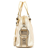 Yves Saint Laurent Gold Leather Muse Tote Bag