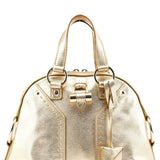 Yves Saint Laurent Gold Leather Muse Tote Bag