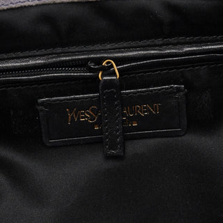 Yves Saint Laurent Grey Leather Downtown Tote Bag
