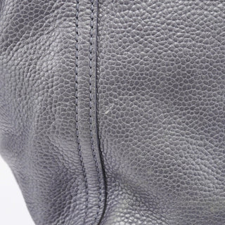 Yves Saint Laurent Grey Leather Downtown Tote Bag