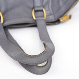 Yves Saint Laurent Grey Leather Downtown Tote Bag