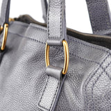 Yves Saint Laurent Grey Leather Downtown Tote Bag