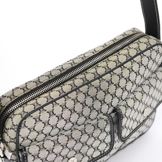 Yves Saint Laurent Grey Monogram Messenger Crossbody Bag