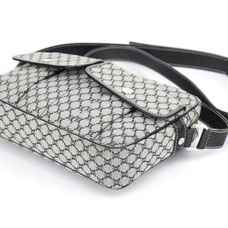 Yves Saint Laurent Grey Monogram Messenger Crossbody Bag