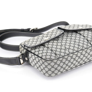 Yves Saint Laurent Grey Monogram Messenger Crossbody Bag