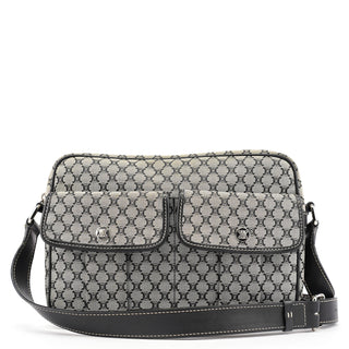 Yves Saint Laurent Grey Monogram Messenger Crossbody Bag