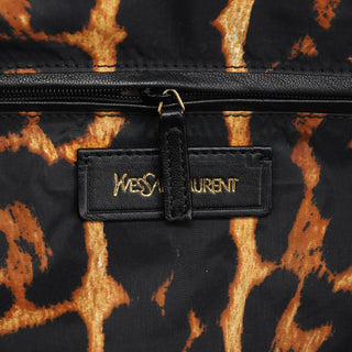 Yves Saint Laurent Leopard Nylon Y Boston bag