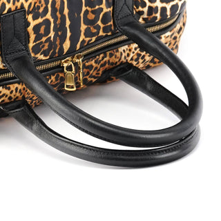 Yves Saint Laurent Leopard Nylon Y Boston bag