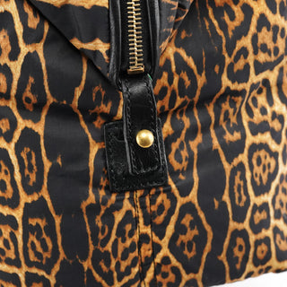 Yves Saint Laurent Leopard Nylon Y Boston bag