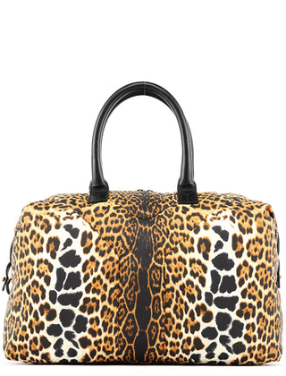 Yves Saint Laurent Leopard Nylon Y Boston bag
