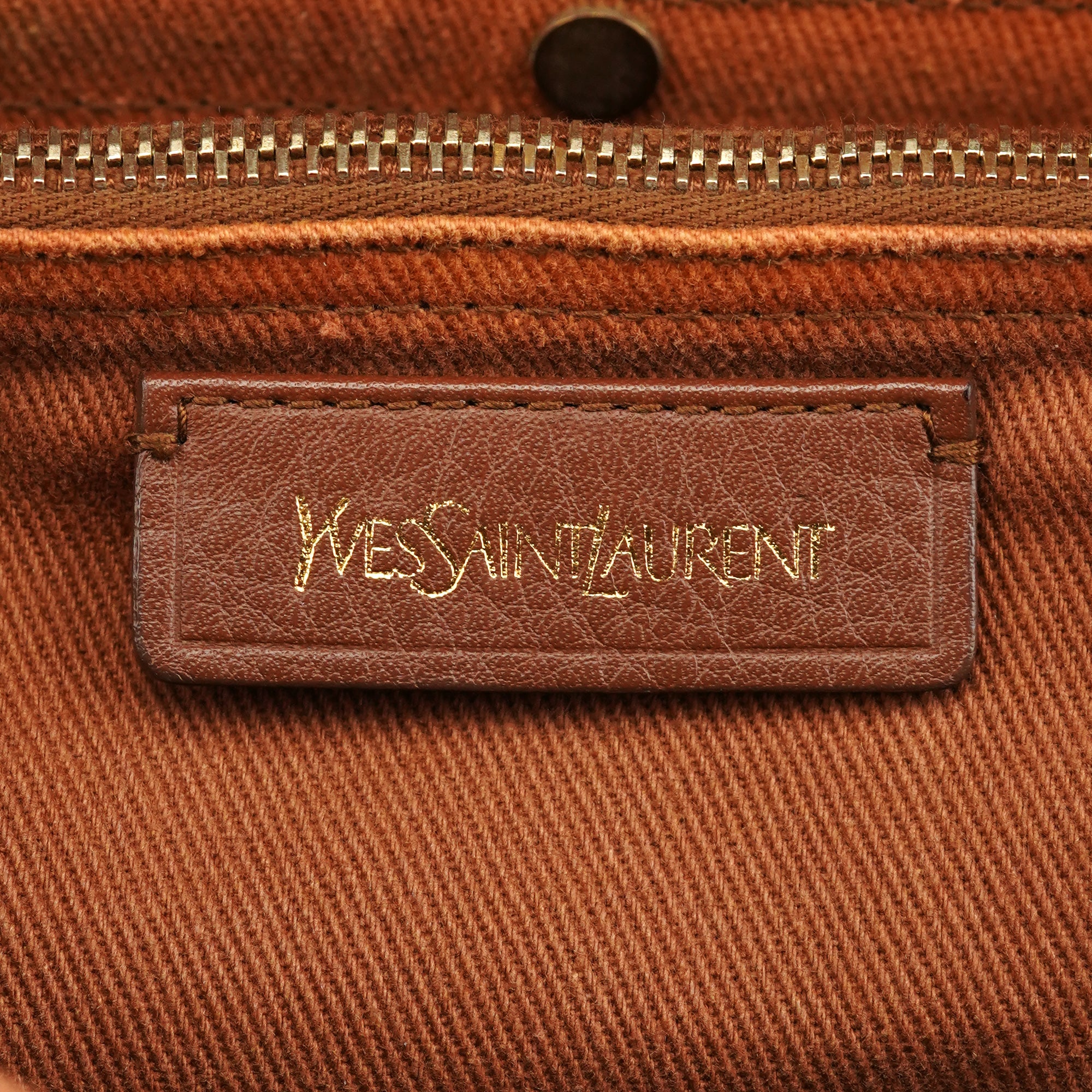 Yves Saint Laurent Light Brown Leather Muse Two 2-Way Bag