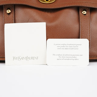 Yves Saint Laurent Light Brown Leather Muse Two 2-Way Bag