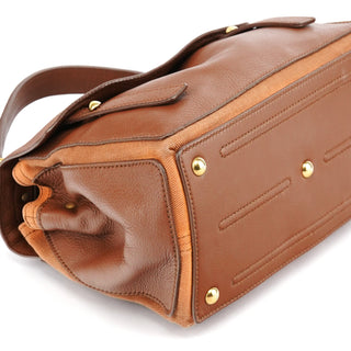 Yves Saint Laurent Light Brown Leather Muse Two 2-Way Bag