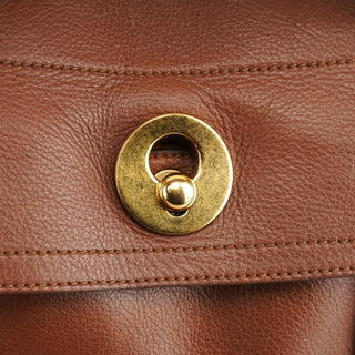 Yves Saint Laurent Light Brown Leather Muse Two 2-Way Bag