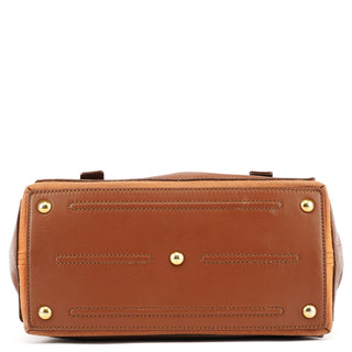 Yves Saint Laurent Light Brown Leather Muse Two 2-Way Bag