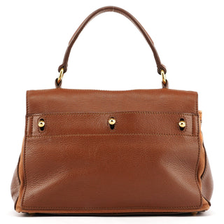 Yves Saint Laurent Light Brown Leather Muse Two 2-Way Bag