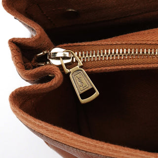 Yves Saint Laurent Light Brown Leather Muse Two 2-Way Bag