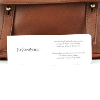 Yves Saint Laurent Light Brown Leather Muse Two 2-Way Bag