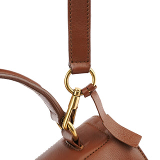 Yves Saint Laurent Light Brown Leather Muse Two 2-Way Bag