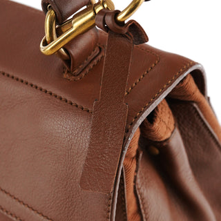 Yves Saint Laurent Light Brown Leather Muse Two 2-Way Bag