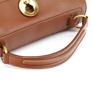 Yves Saint Laurent Light Brown Leather Muse Two 2-Way Bag