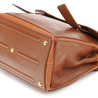 Yves Saint Laurent Light Brown Leather Muse Two 2-Way Bag