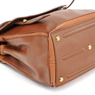 Yves Saint Laurent Light Brown Leather Muse Two 2-Way Bag